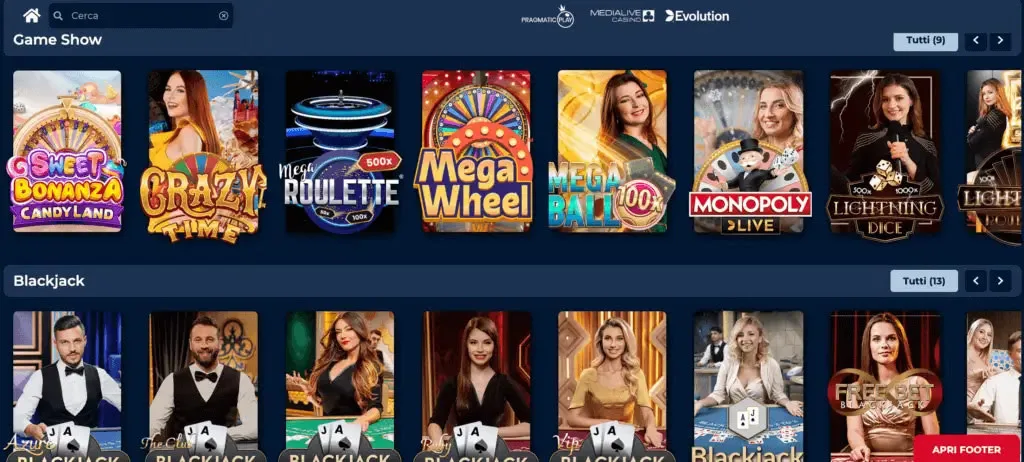 Site Web du Quigioco Casino