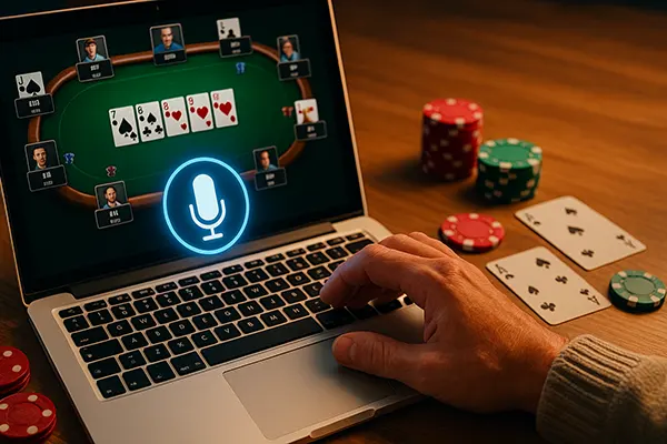 Mikrofon beim Poker